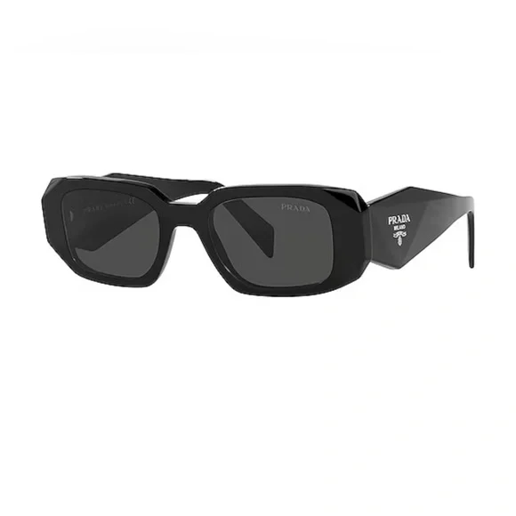 Prada Sculpt Reo Irregular Rounded in Black. Prada Sculpt Reo Irregular Rounded in Black main image 4